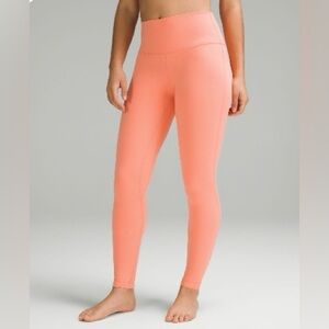 Lululemon sunny coral Align leggings size 4